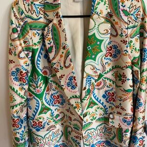 Rachel Zoe Multicolor Paisley Blazer